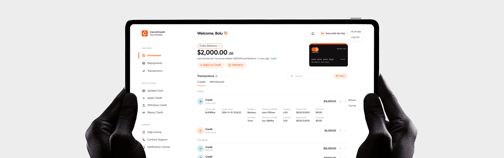 Designing Carrot: An App That Lets You Borrow From Your Stocks without Selling Them